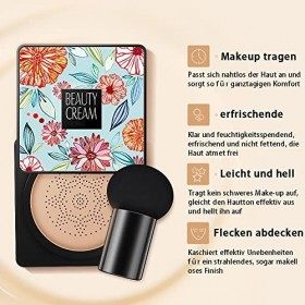 Mushroom Head Air Cushion BB Cream CC Cream, Air Cushion Foundation Concealer, Moisturising Concealer, Éclaircit et unifie le