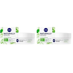 NIVEA NATURALLY GOOD Soin de Jour Coup d’Éclat 50 ml, Soin visage avec 99% d’ingrédients d’origine naturelle, crème de jour à