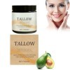 Pemarlis Beef Tallow Crème de soin pour la peau, beef Tallow Moisturiser, Tallow Honey Balm Grass Fed Organic Face Cream, bau