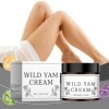 Pemarlis Lot de 2 crèmes Wild Yam, Organic Enriched Wild Yam Crème Wild Yam Crème, Crème bio à la racine digname sauvage, Cr