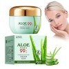 Crème Hydratante et Apaisante À lExtrait dAloe Vera, Crème Visage Anti-Rides Naturelle et Bio, Facial Cream, Crème de Anti-