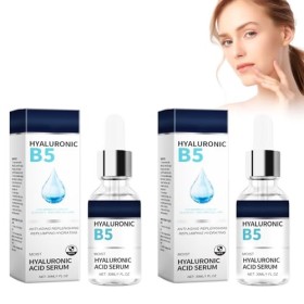 Sérum Vitamine B5, Acide Hyaluronique Serum Visage Bio, Deep Anti-Wrinkle Serum, Sérum Concentré Anti-Rides, Réduit Les Ridul