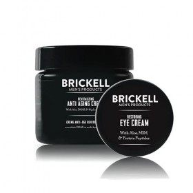 Brickell Mens Products Ultime Routine Anti-Age - Crème Visage Anti-Rides Nuit et Crème des Yeux pour Réduire les Rides, les 