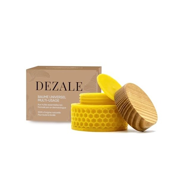 DEZALE - Baume naturel - Aux huiles essentielles BIO - Hydratation Nutrition Apaisant - Pour tous les types de peau - 50 ml