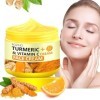 Hydratant à la vitamine C au curcuma pour le visage, crème pour le visage au curcuma pour les taches sombres, hydratation ant