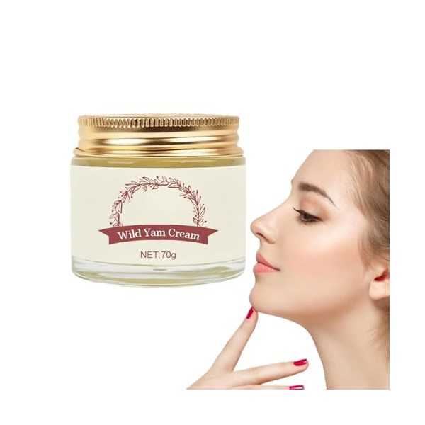 sjfscqr Crème digname Sauvage Bio pour léquilibre Hormonal, crème hydratante digname Sauvage, crème à la Racine digname S