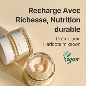 mixsoon Bean cream Vegansnail, Long-lasting Soothing Hydration Cream for face, Korean Skin Care 1.69 fl.oz 50ml