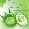 ASYBO 300 ML Aloe Vera Gel - 99% Aloe Vera pur hydratant visage et corps hydratant, crème naturelle à laloe vera pour peaux 