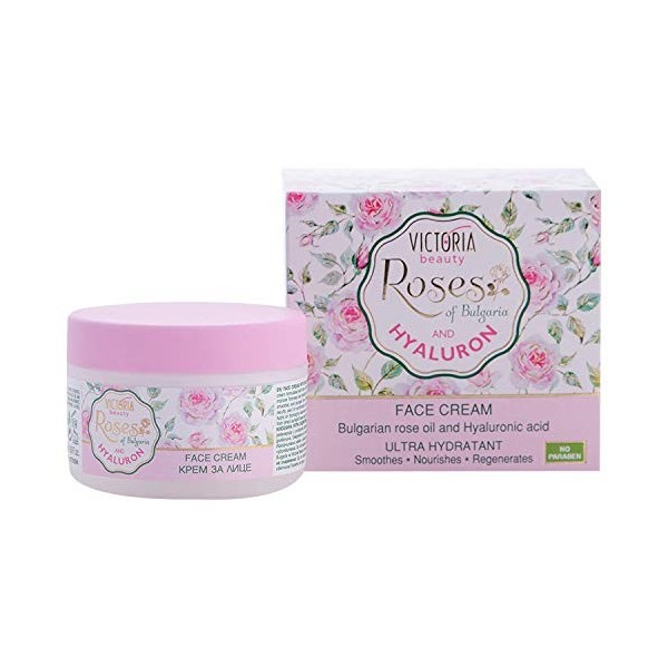 Victoria Beauty - Crème à lacide hyaluronique contre les rides et les cernes, crème raffermissante pour le visage, crème ant