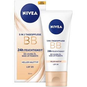 NIVEA Crème de jour 5 en 1 BB 24h - Hydratation - Type de peau claire - SPF 20 - 50 ml