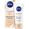 NIVEA Crème de jour 5 en 1 BB 24h - Hydratation - Type de peau claire - SPF 20 - 50 ml