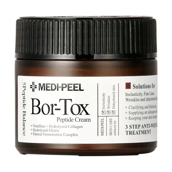 MEDI-PEEL Bor-Tox Peptide Cream - Crème correctrice unique des rides dexpression avec effet renforcé.