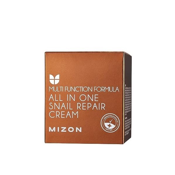 [MIZON] ALL IN ONE SNAIL REPAIR CREAM 75g Soin Coréen - Crème pour le visage à lextrait de mucine descargot - Soin anti-â