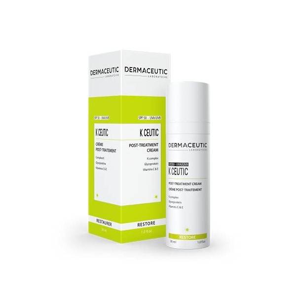 K Ceutic de Dermaceutic – Crème réparatrice post-intervention – Crème protectrice hydratante, réparatrice après des intervent