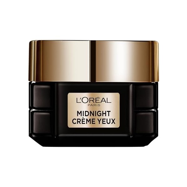 LOréal Paris - Midnight Crème Yeux Age Perfect Renaissance Cellulaire - Crème Yeux Nuit Régénérante Anti-Âge - Soin Yeux Ant