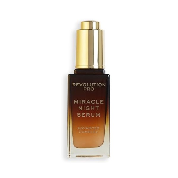 Revolution Pro, Sérum Miracle Night Rescue Advanced Complex, Sérum Visage Nuit, Lisse & Repulpe la Peau, 30 ml - Régénération