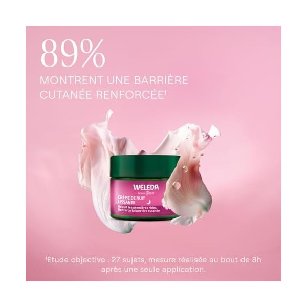 WELEDA - Crème de Nuit lissante Rose musquée & Thé blanc - NATRUE - 40ml