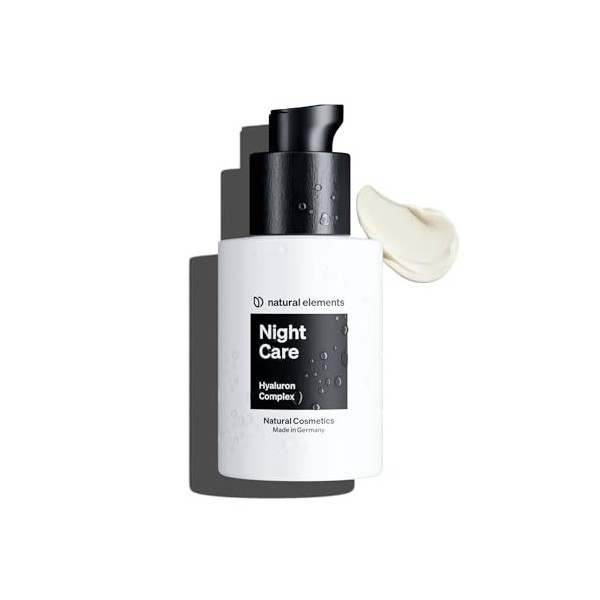 Night Care – crème de nuit hydratante 50ml avec acide hyaluronique, glycérine, lipides et céramides – régénération, anti-âge,