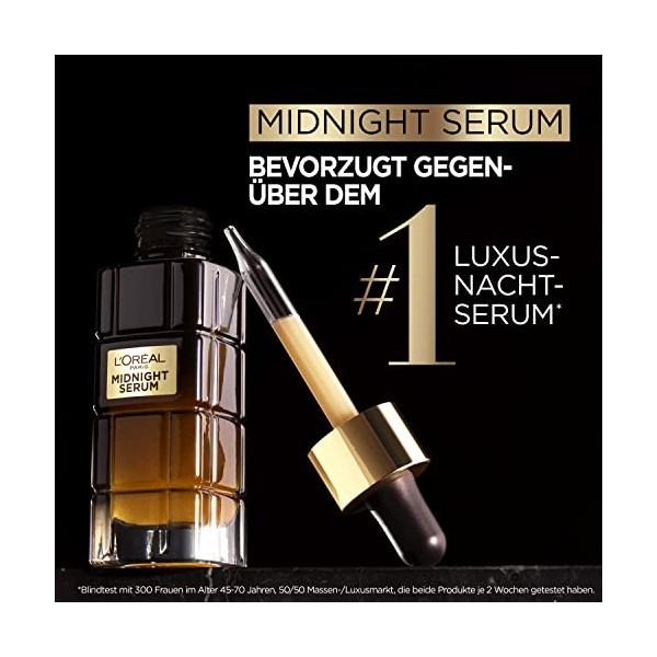 LOréal Paris Sérum de nuit anti-âge pour favoriser la régénération cellulaire, avec antioxydants et vitamine E, sérum Age Pe