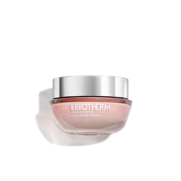 BIOTHERM - Aquasource Cica Nutri Cream - Crème Hydratante Peaux Sèches & Sensibles - Apaisante & Réconfortante