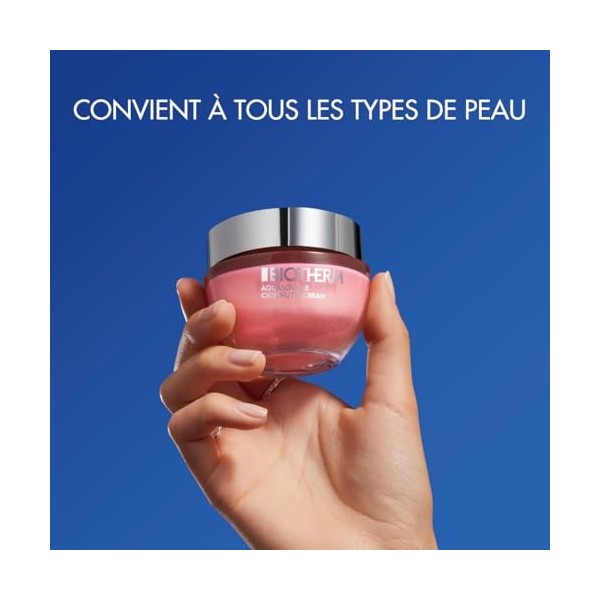 BIOTHERM - Aquasource Cica Nutri Cream - Crème Hydratante Peaux Sèches & Sensibles - Apaisante & Réconfortante