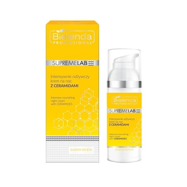 Bielenda Professional Supremelab Barrier Renew Crème de Nuit Nourrissante Intensive Aux Céramides 50 ml