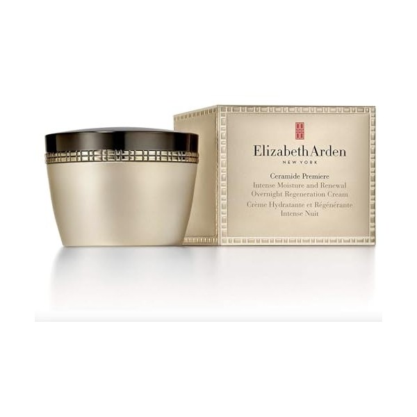 Elizabeth Arden Ceramide Premiere, Crème de Nuit Hydratante et Régénérante pour Visage, Hydratation Intense