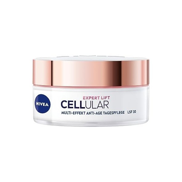 NIVEA Lot de 2 Cellular Expert Lift Kit de crème anti-rides de jour et de nuit SPF 30, 2x50 ml