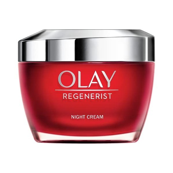 Olay Regenerist Crema De Noche, Fórmula Con Niacinamida Vitamina B3 Y Péptidos, Hidrata Al Instante Y Durante 24H, Piel Más