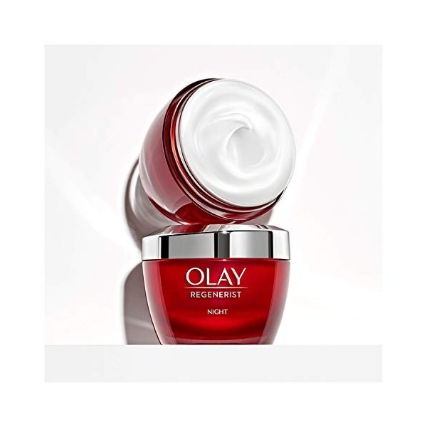 Olay Regenerist Crema De Noche, Fórmula Con Niacinamida Vitamina B3 Y Péptidos, Hidrata Al Instante Y Durante 24H, Piel Más