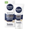 NIVEA MEN Sensitive Gel de soin pour barbe et visage à absorption rapide pour la peau sensible des hommes, soin apaisant du v