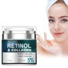 Crème Hydratante Visage Nuit avec Rétinol, Retinol Moisturizer Cream, Crème pour le Visage Anti-âge au Rétinol, Crème Anti-Ri