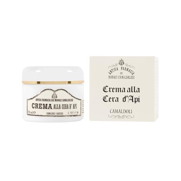 Crème de cire dabeille 50 ml – Crème de nuit nourrissante et protectrice pour peaux mixtes – Produite par lAncienne Pharmac