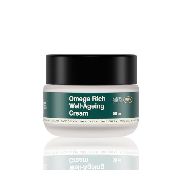 Freshly Cosmetics Crème hydratante qui réduit les signes du vieillissement, rides dexpression Omega Rich Well-Ageing Cream 5