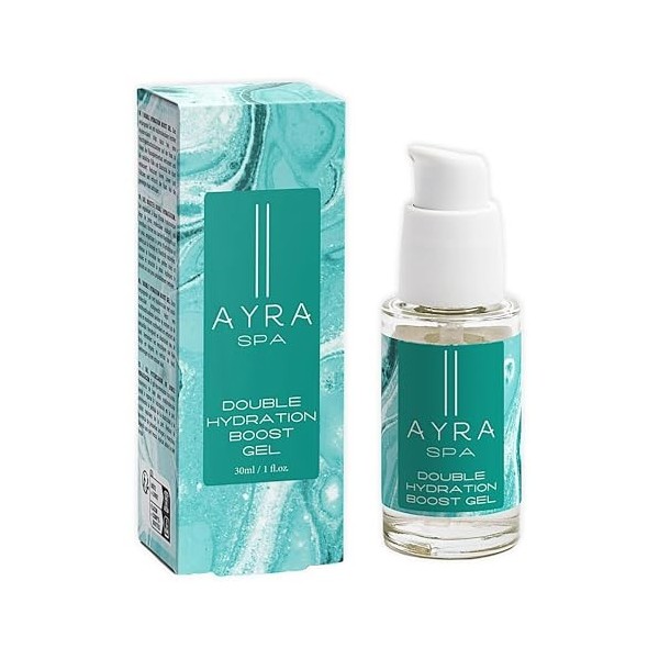 AYRA SPA - Double Hydratation Boost Gel - avec Aloe Vera & Acide Hyaluronique Multi-moléculaire | Hydratation intense et peau