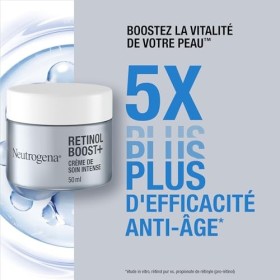 Neutrogena | Crème de Nuit Anti-Âge Intense Retinol Boost+ 50 ml – Soin visage au rétinol pour combattre les signes visible