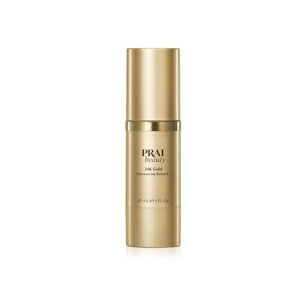 PRAI BEAUTY Concentré dor 24 carats Rétinol+ - Infusé dor et acide hyaluronique pour une hydratation maximale de la peau - 