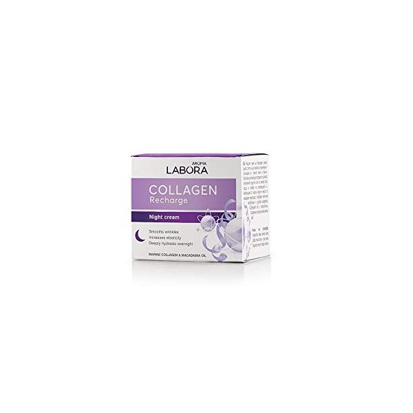 Labora Collagen Recharge Crème de nuit anti-rides Collagen Recharge au collagène marin et à lhuile de macadamia