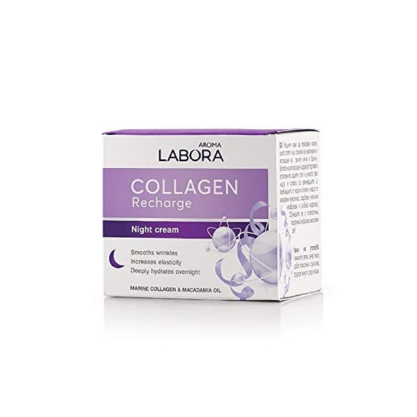 Labora Collagen Recharge Crème de nuit anti-rides Collagen Recharge au collagène marin et à lhuile de macadamia