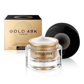 GOLD 48K - Crème de nuit éclat + vitalité - Or Pur + Acide Hyaluronique - 50 mL