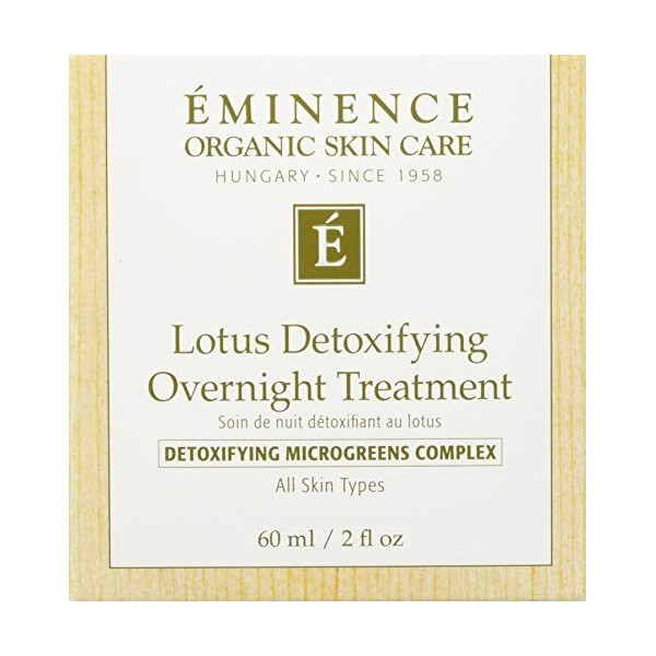 Eminence Lotus Detoxifying Overnight Treatment For Unisex 2 oz Treatment