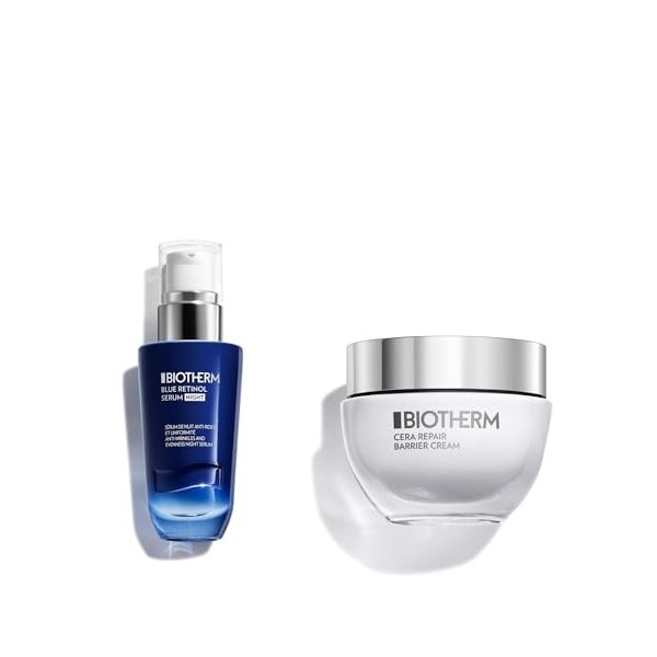 Duo Réparation : Sérum Anti-Age Blue Retinol Night Serum 30ML + Crème Barrière Réparatrice Anti-Age Cera Repair 50ml 