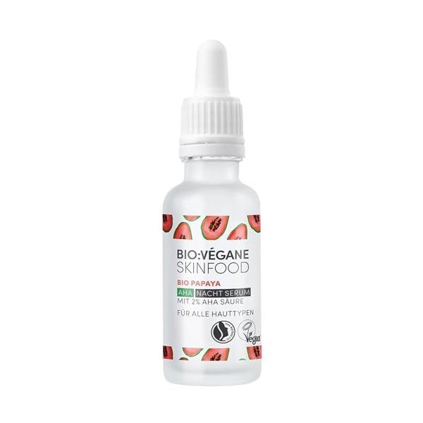 BIO:VÉGANE SKINFOOD Organic Papaya AHA Night Serum