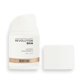 Revolution Skincare Crème hydratante de nuit, crème anti-rides contenant des peptides, repulpe la peau, végétalienne et sans 