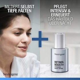Neutrogena Retinol Boost+ Sérum de nuit intense 30 ml , sérum anti-âge hautement concentré avec rétinol pour une peau jeune 