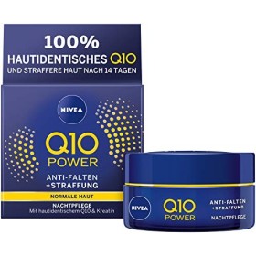 NIVEA Q10 Power Lot de 2 soins de nuit anti-rides et raffermissant pour une peau plus jeune 2 x 50 ml Crème de nuit régénér