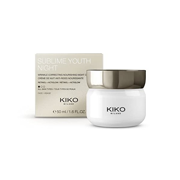 KIKO Milano Sublime Youth Night | Crème de Nuit Anti-rides Nourrissante au Rétinol