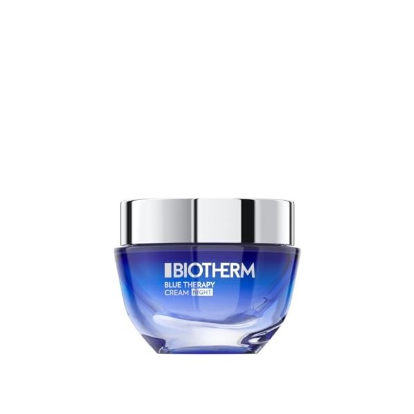 BIOTHERM - Blue Therapy Crème Nuit - Anti-Âge & Anti-Taches - Hydratante - Tous Types de Peaux - 50 ml