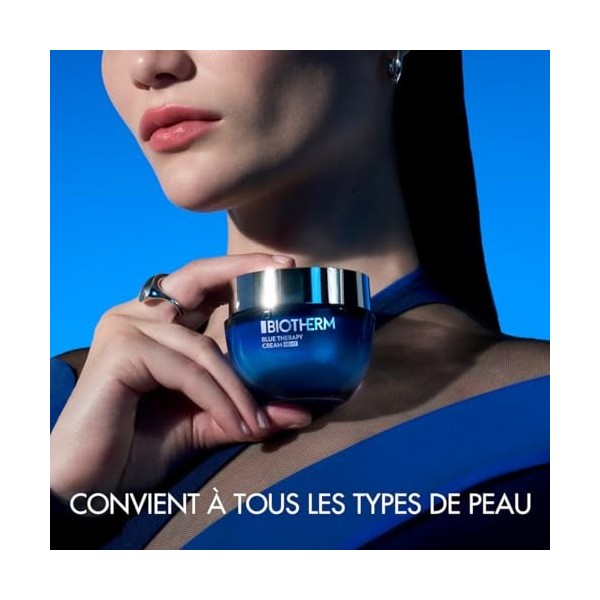 BIOTHERM - Blue Therapy Crème Nuit - Anti-Âge & Anti-Taches - Hydratante - Tous Types de Peaux - 50 ml