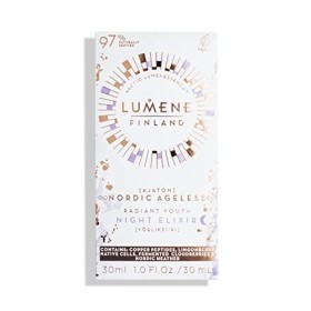 LUMENE Nordic Ageless [AJATON] Radiant Youth Night Elixir Sérum anti-rides pour une peau plus ferme, végétalien 30 ml
